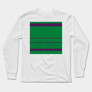 purple and green stripes Long Sleeve T-Shirt